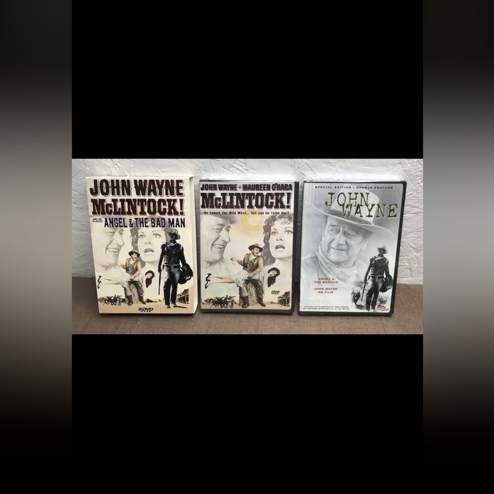 New John Wayne 2-DVD Set McLintock! / Angel and the Badman 2004 Classic Westerns